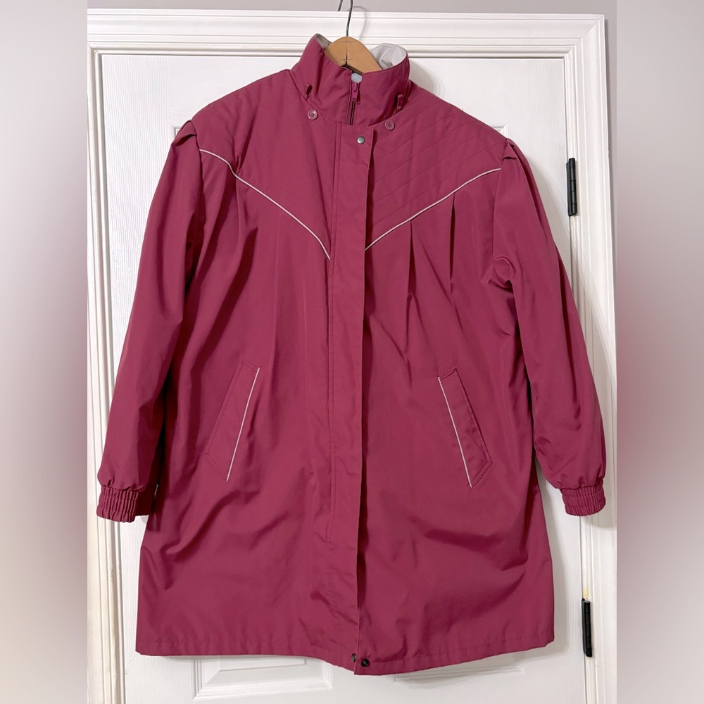 VTG Women’s All-Weather Thigh-Length Jacket w/ Zip-Out Quilted Liner Sz 22